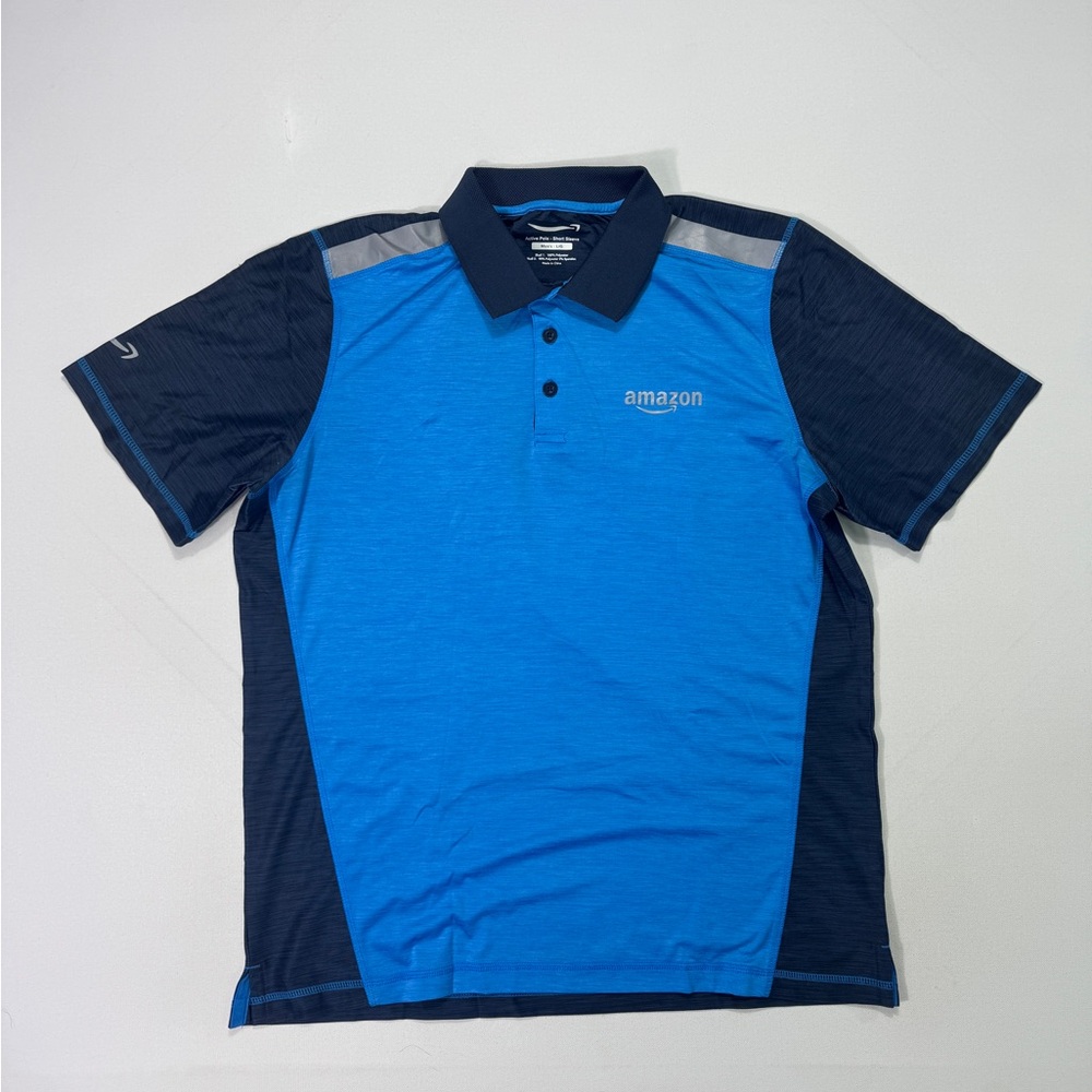 Amazon Prime Polo Shirt‎ Mens Large Active Uniform Workwear Delivery Employee